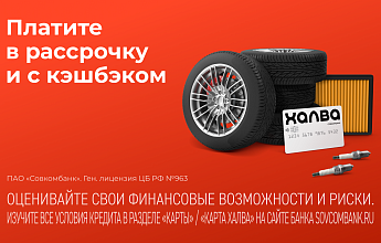 Запчасти — сразу, оплата — позже с Халвой